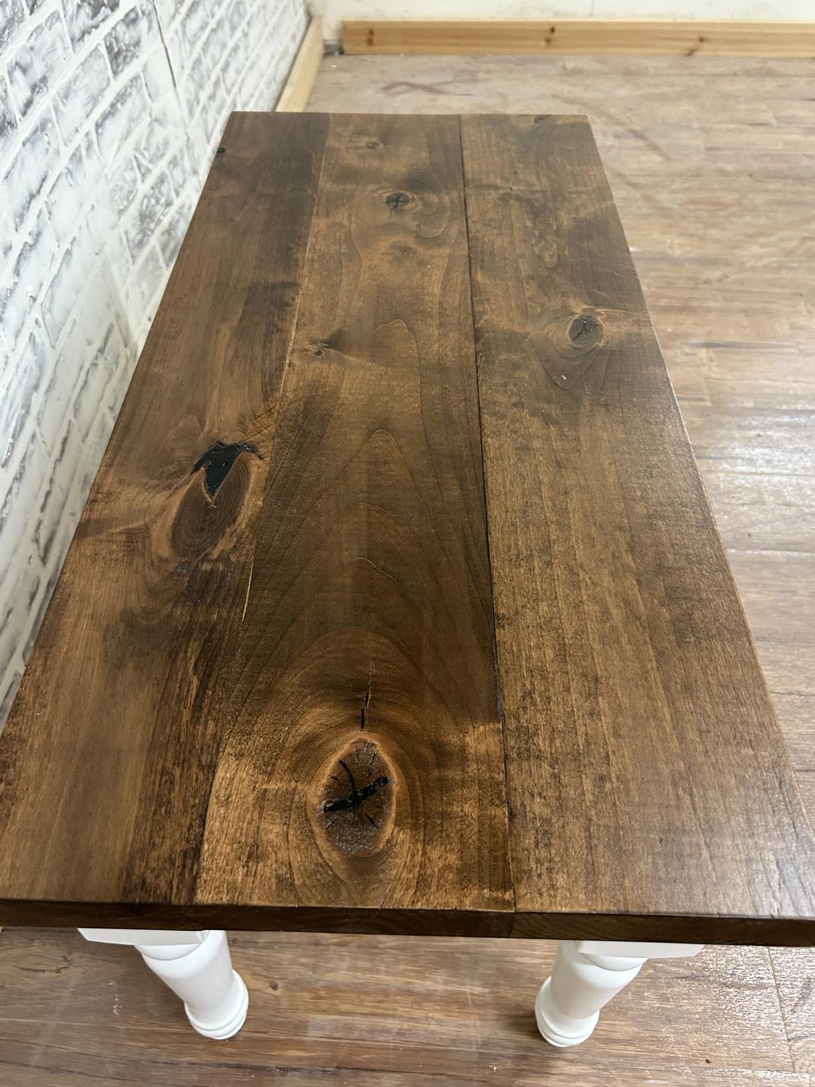 Matching Rustic Farm Bench