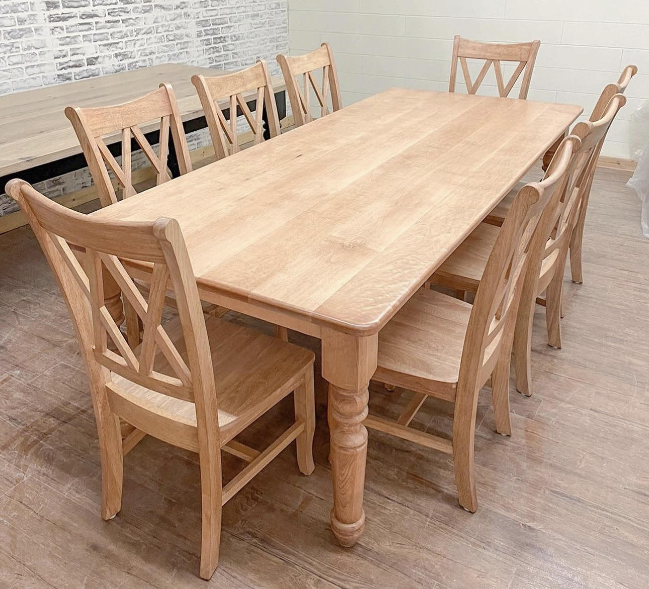 Kitchen Chairs Solid Maple Dining Chairs Dining Table Wheat Back