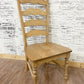 Maine Ladder Back Chair stained Weathered Oak.