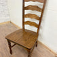 Maine Ladder Back Chair stained Honey.