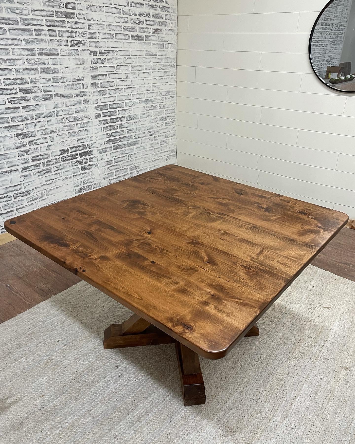 Square Trestle Dining Table