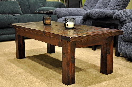 Rustic Chunky Coffee Table