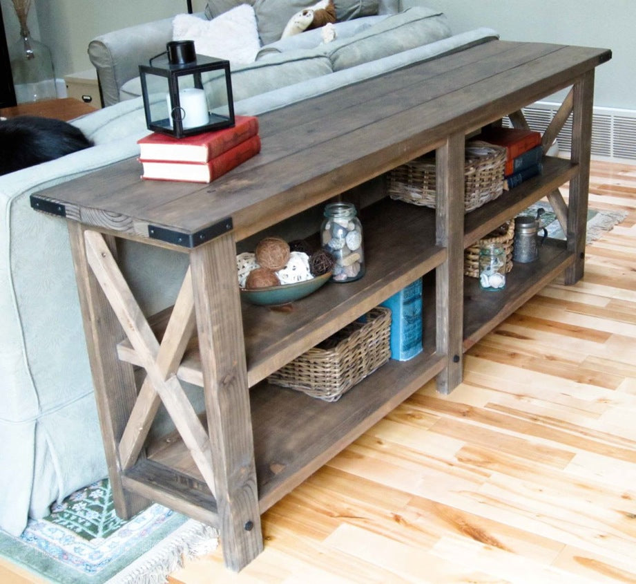Rustic X Farmhouse Console