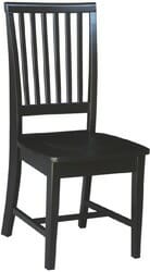 Solid Black Mission Dining Chair