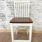 Mission Stool Painted a Custom paint color (Coconut) with Espresso stained seats.