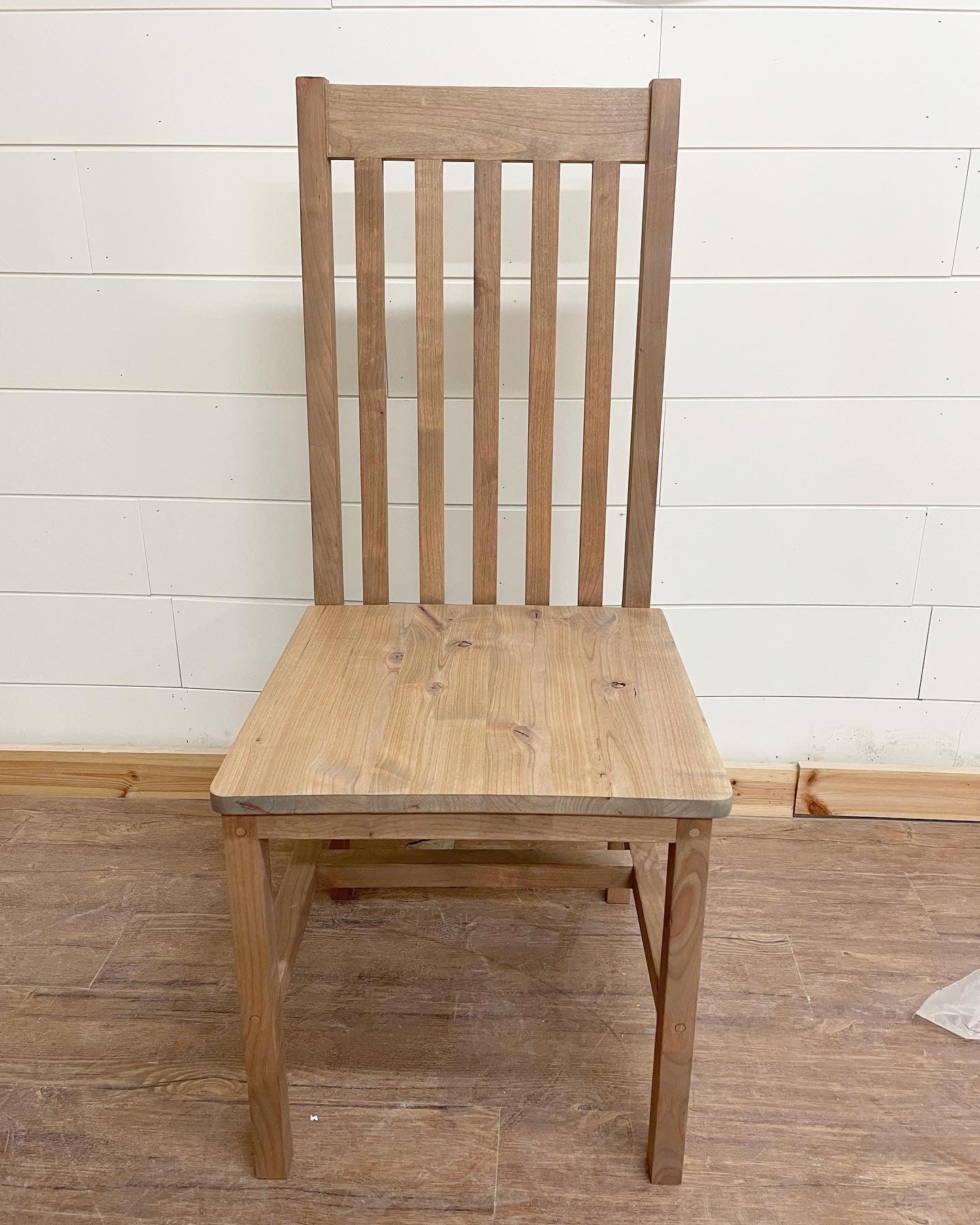 Newton Dining Chair in Rustic Alder stained Weathered Oak.