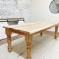 Pictured with a 7'L x 36"W Ambrosia Maple table with a Natural finish.