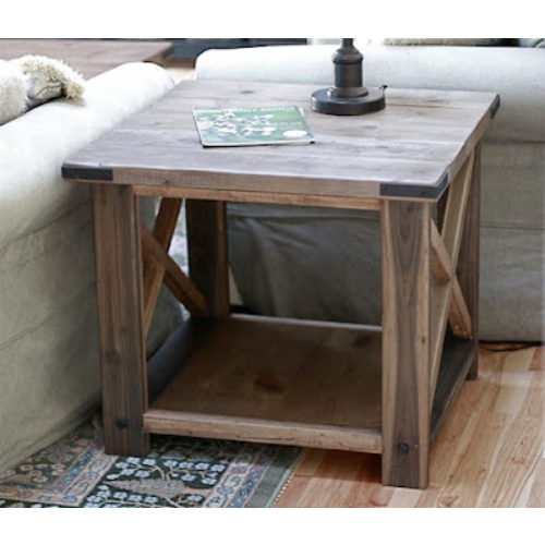 Rustic X Farmhouse End Table - Customer's Product with price 312.50 ID 6g0My-HBXaU6LJ7glj_MYQd0