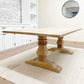 Pictured with a 8' L x 42" W White Oak table with a Natural Finish.