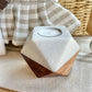 Marble + Wood Tealight Candle Holder
