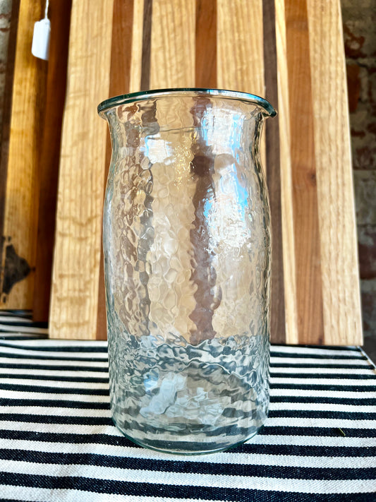 Hand-Blown Glass Pitcher