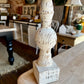 Rustic White Wood Pillar Candle Stick