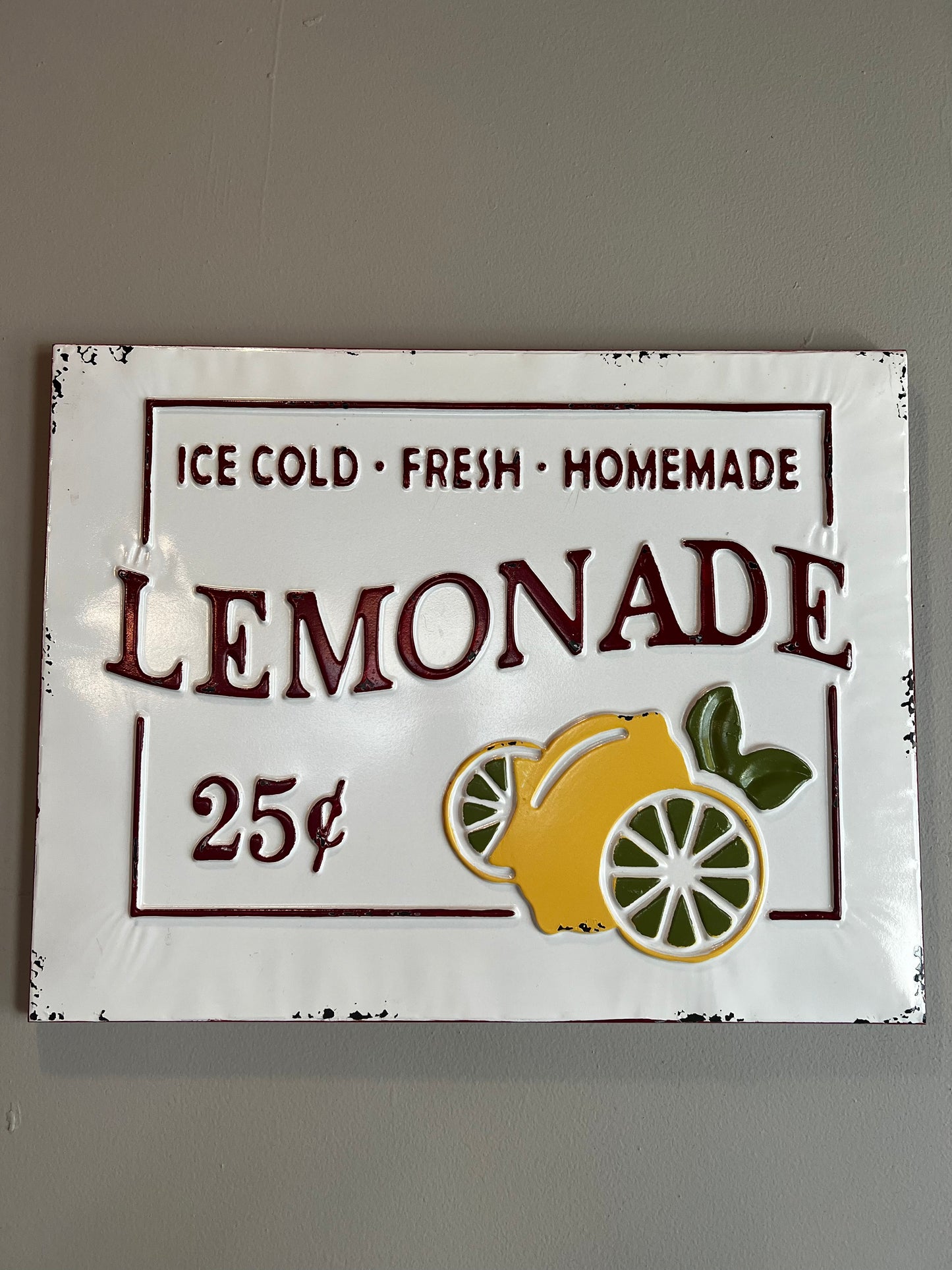 Lemonade Metal Sign