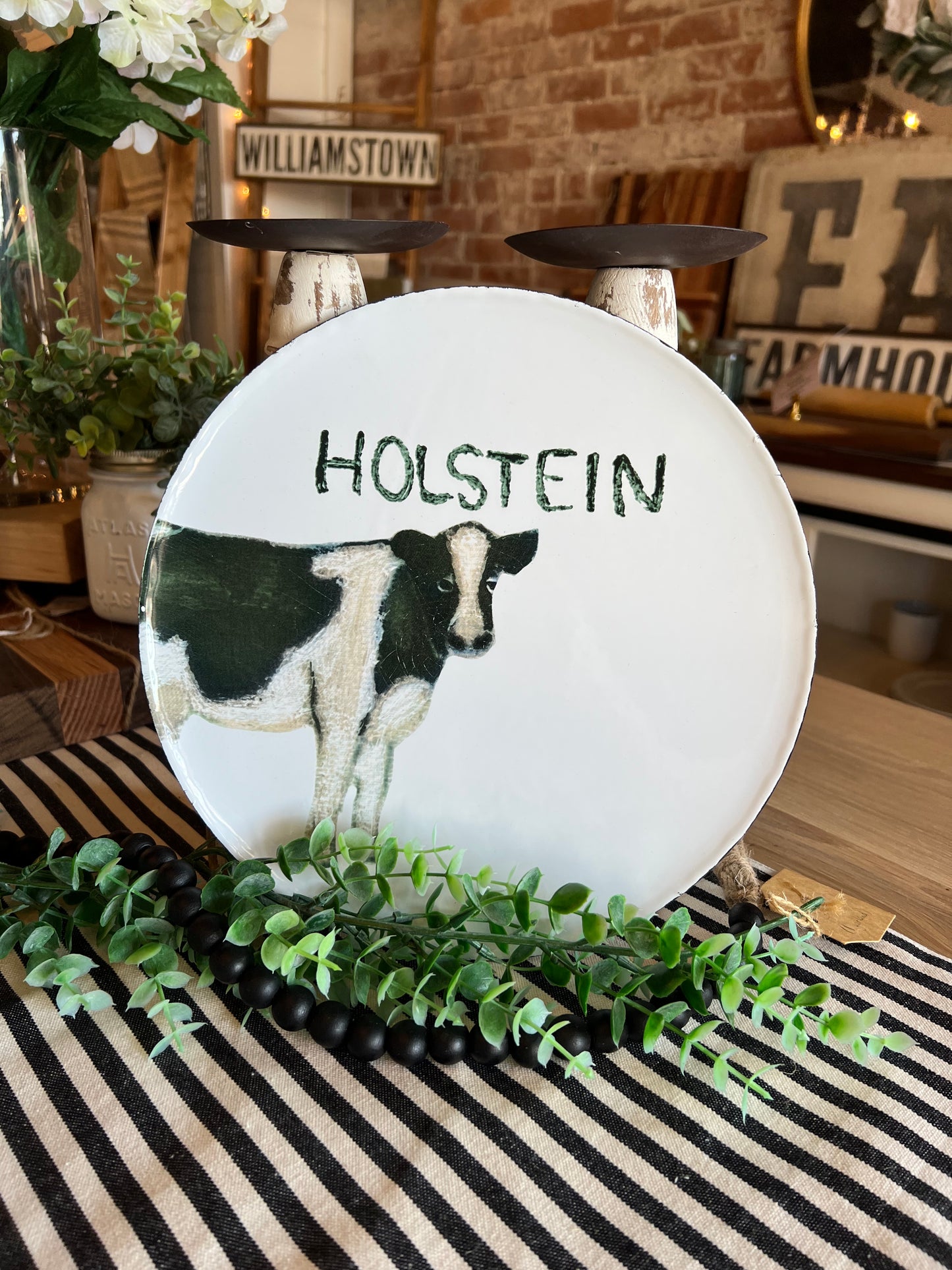 Farm Animal Enamel Plates